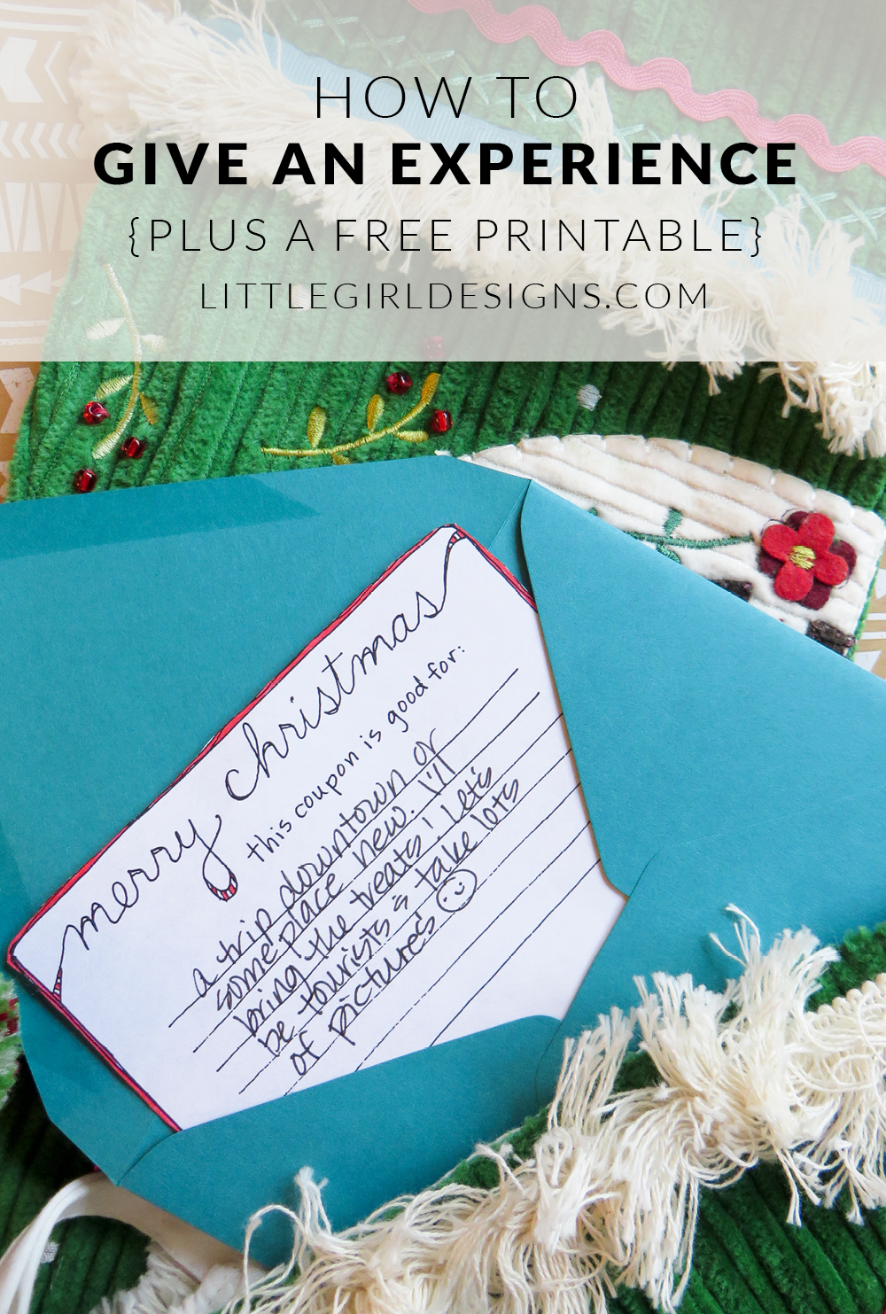 Give An Experience – Plus a Free Printable!