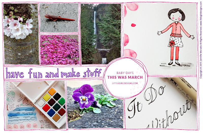 Baby Days - This Was March - a look back on March 2015 @littlegirldesigns.com