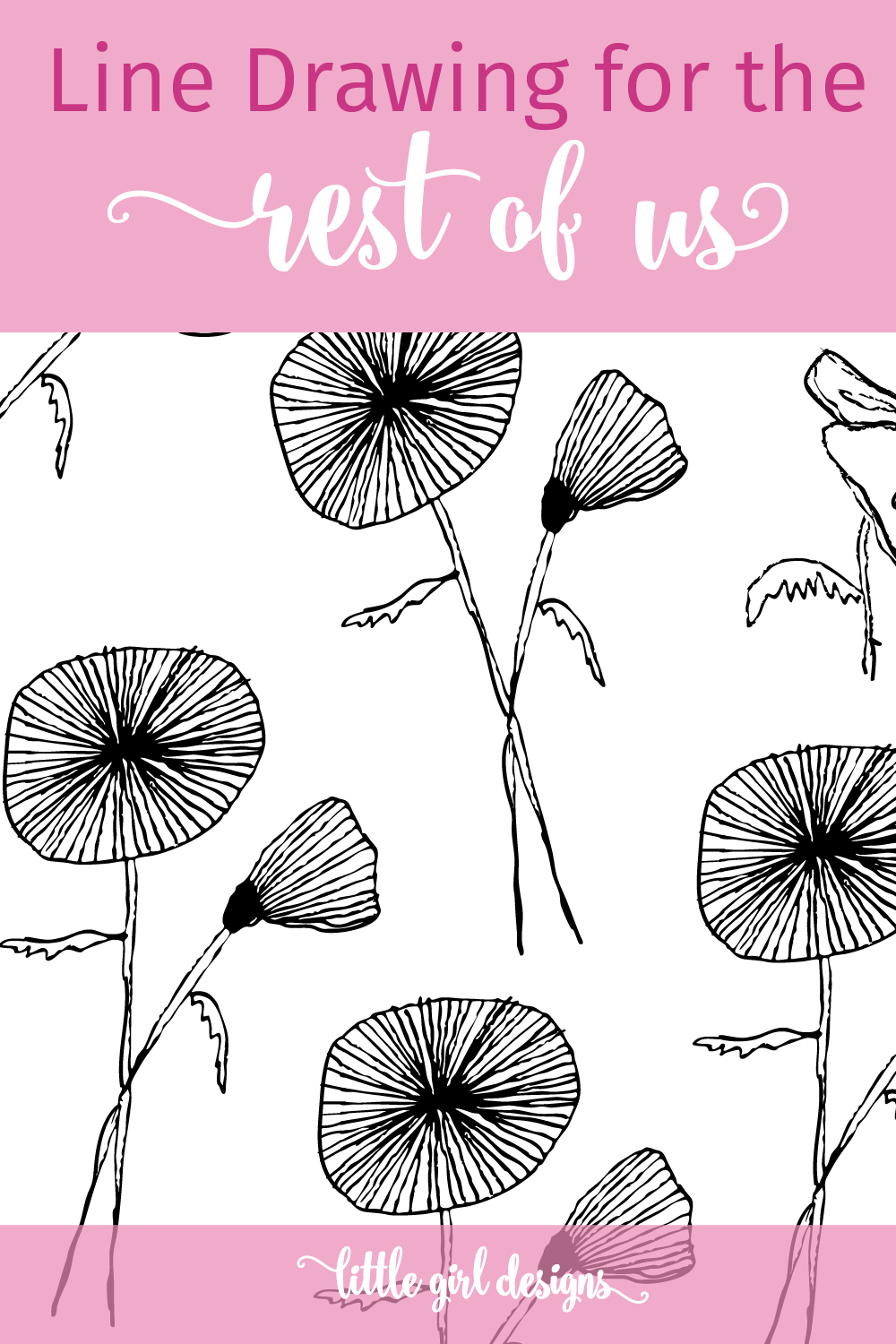 Have you ever wanted to learn how to make whimsical illustrations? Click to learn about a course that taught me how to make these flower illustrations. It was so much fun (and really easy too!)