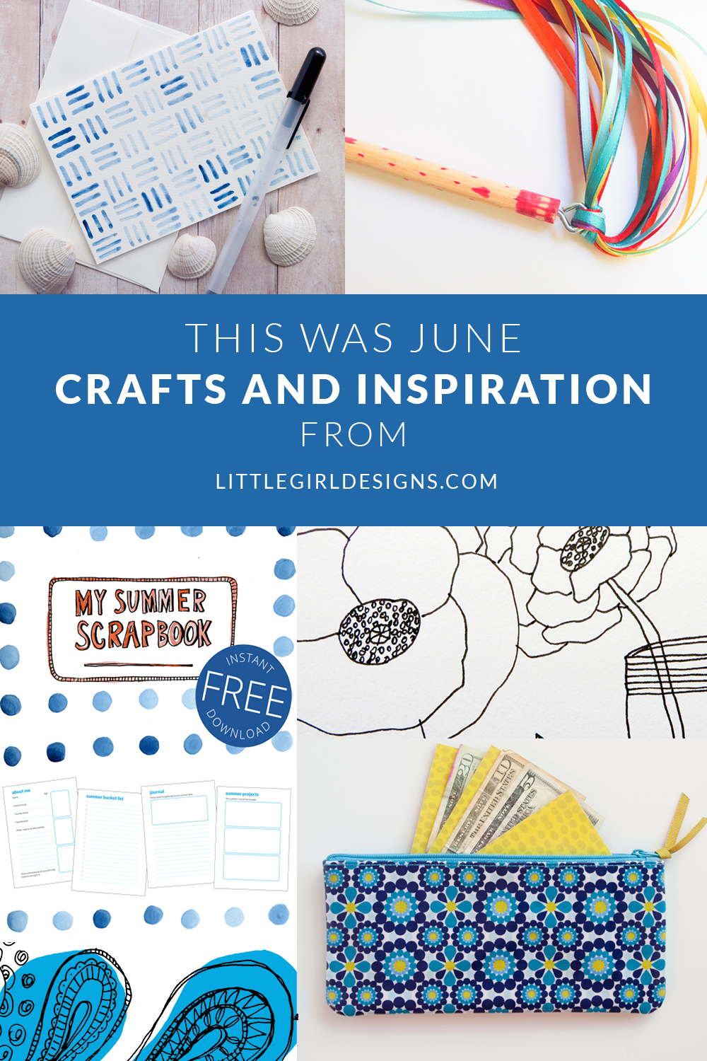 This Was June: A look back at the projects I shared during June. If you missed any of these, stop on by! Includes a free printable. :) @ littlegirldesigns.com