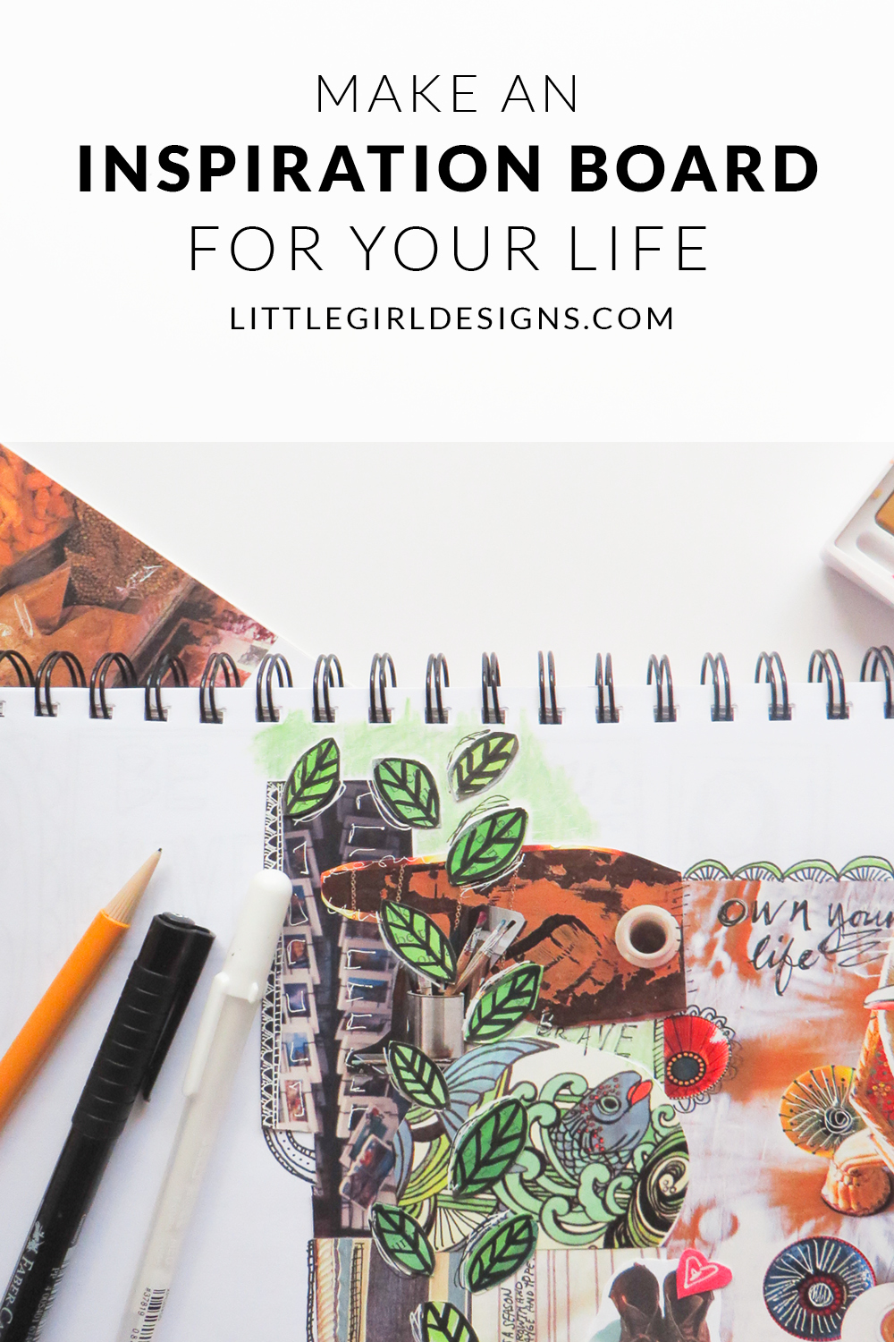 Want to learn how to create a vision board for your life? Get ideas for making inspiration boards for your dreams and goals in this post. I'll share examples of some of the inspiration boards I've made in the past; they're super easy to make!