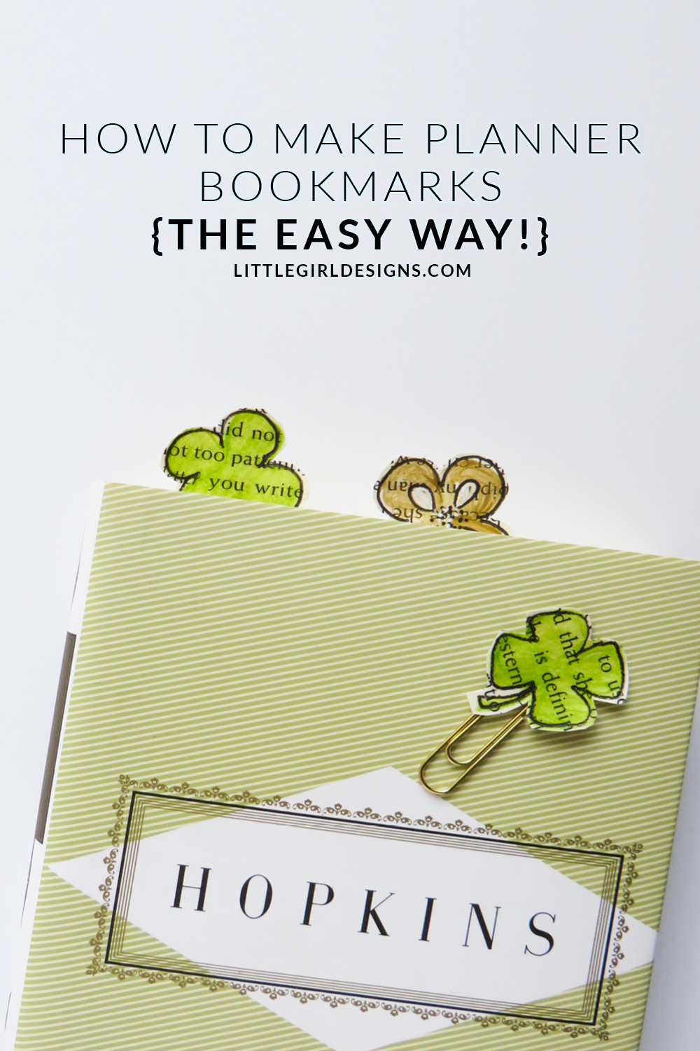 How to Make Planner Bookmarks (The Easy Way) - If you're a planner girl, you know what I'm talking about when I mention planner bookmarks. They're everywhere these days. But did you know that you could easily whip up a batch that are uniquely you with supplies you already have on hand? Let me show you how! :)