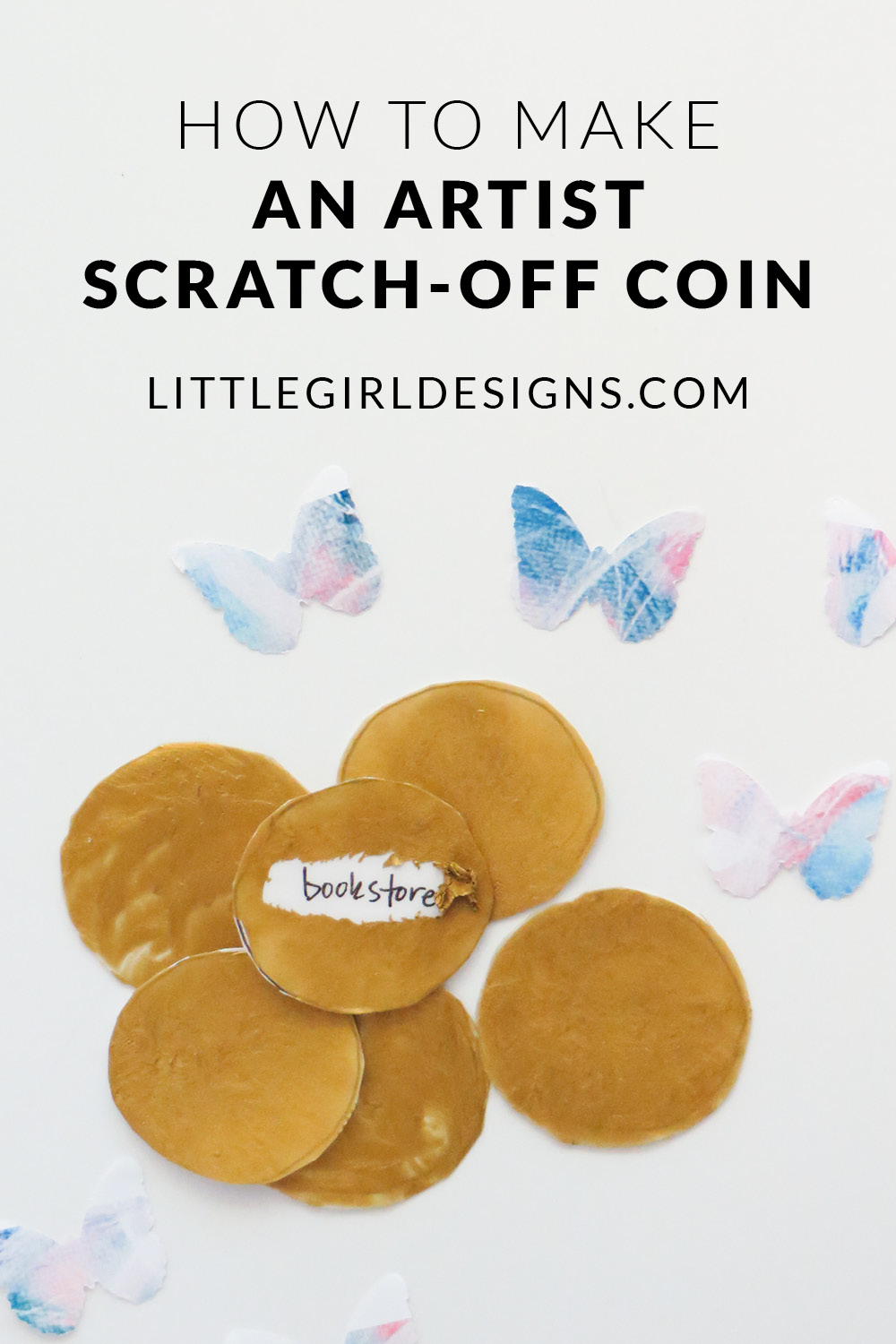 How to Make an Artist Scratch-off Coin - Have you ever wondered how to make your own scratch-off coins? The recipe is so easy! (You probably already have the ingredients.) Make a bunch of these to bring life, adventure, and FUN into your creative practice. These would also make a great gift for your creative friends!