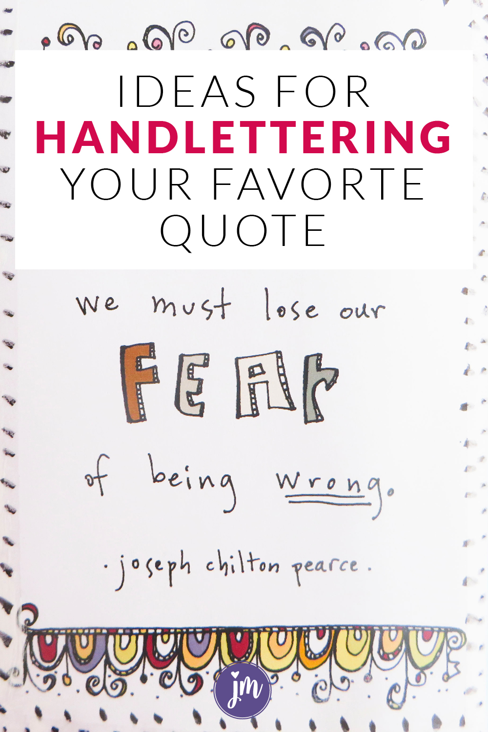 How to Faux Hand Letter a Quote