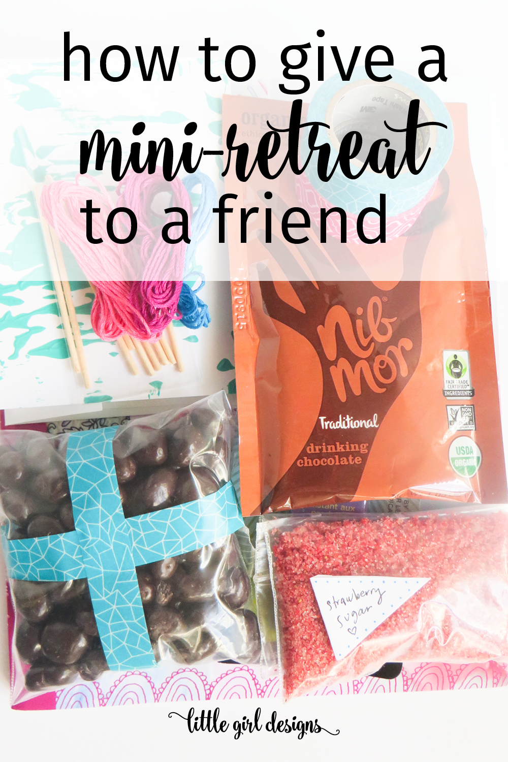 Have a friend who needs a mini-retreat? Here's how you can put together a mini creative retreat for her that she'll love. Makes the perfect best friend gift! :)