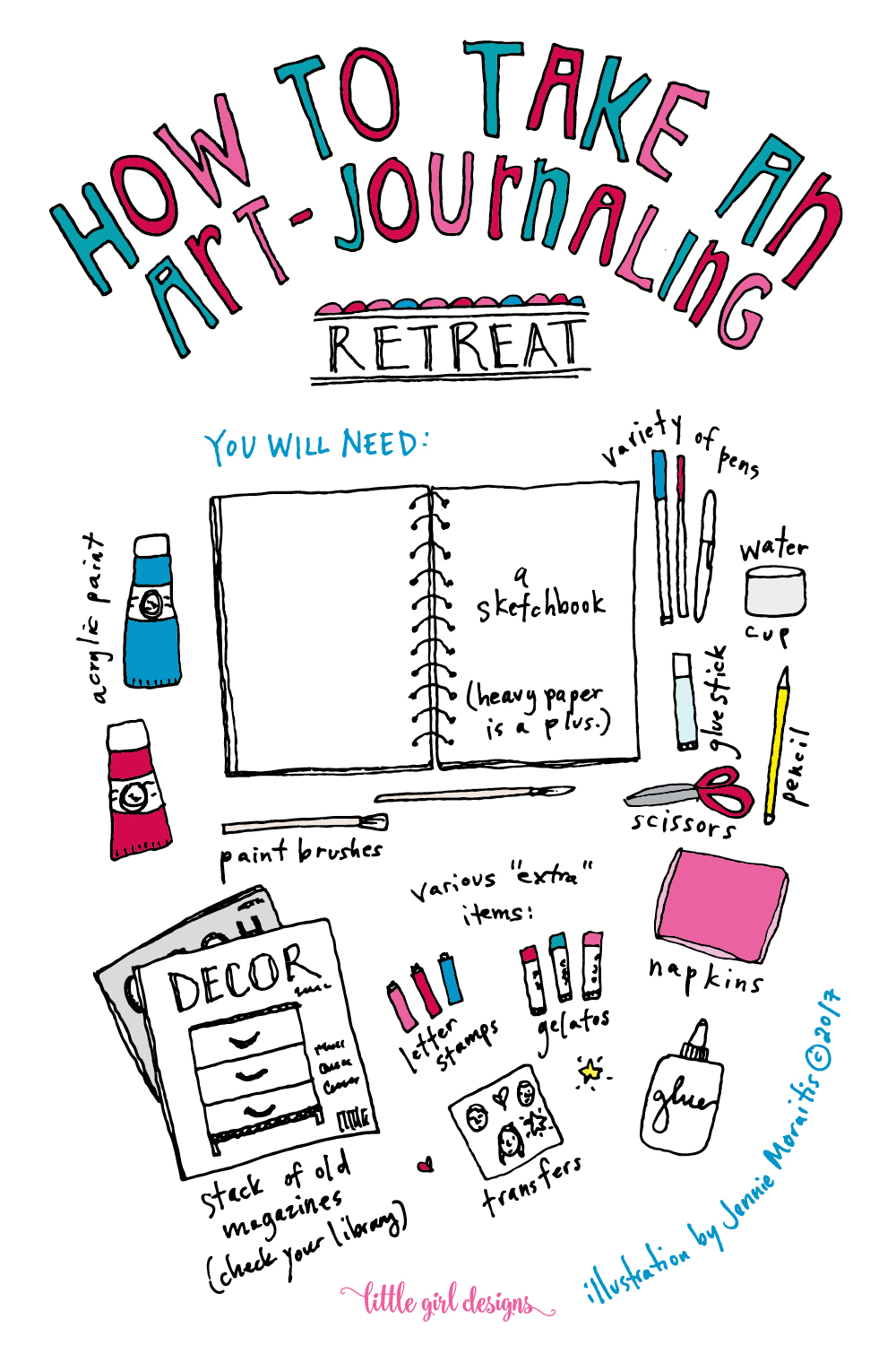 Create Your Own Artist Retreat with Art Journaling