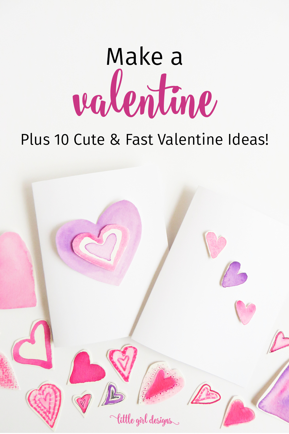 Here's a quick Valentine tutorial plus 10 more cute Valentine card ideas that you can whip up in minutes!