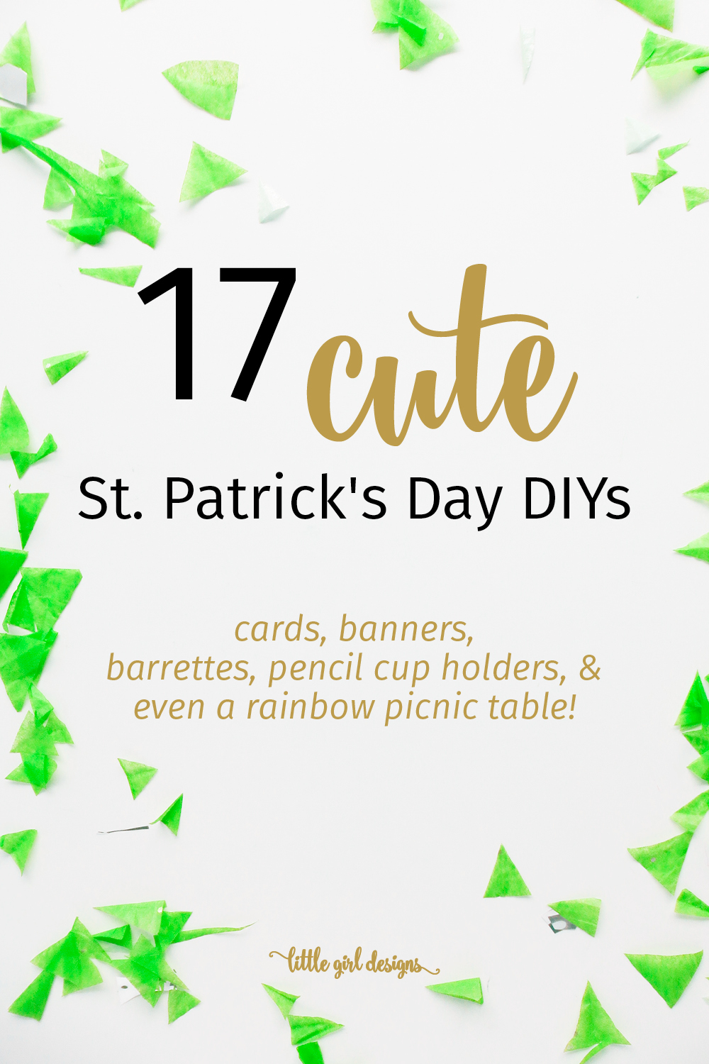 So fun! I love the variety of cute and simple St. Patrick's Day DIYs in this list! Cards, Kawaii-inspired pencil jars, a crocheted coffee cozy, and more!