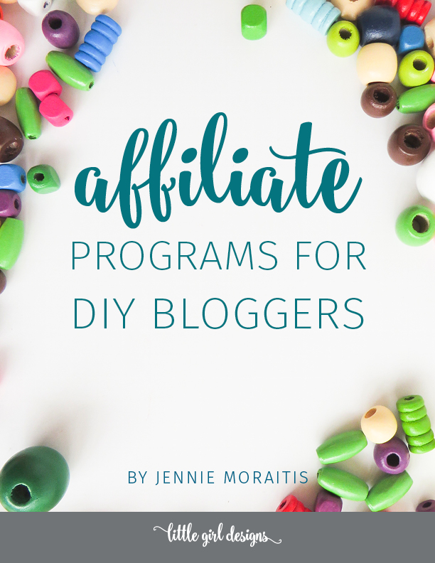 Download this list of the best affiliate programs for DIY bloggers. Love this because you don't have to have a huge blog to make money with affiliate marketing.